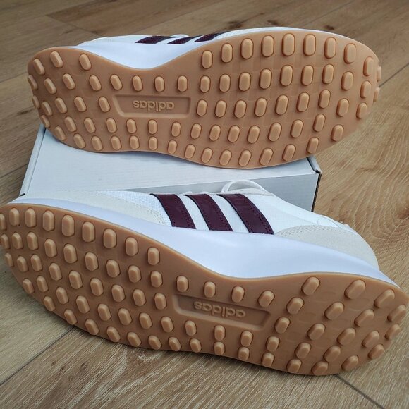 Adidas Run 70s Running Shoes Mens 9.5 White Maroon Sneakers Train Gym IG1182 NEW main image 7